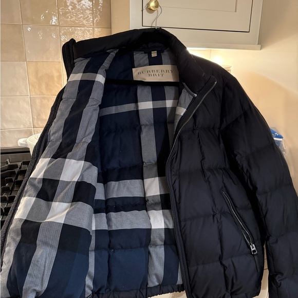 Burberry Men's Dark Blue Puffer Jacket - Picture 4 of 7